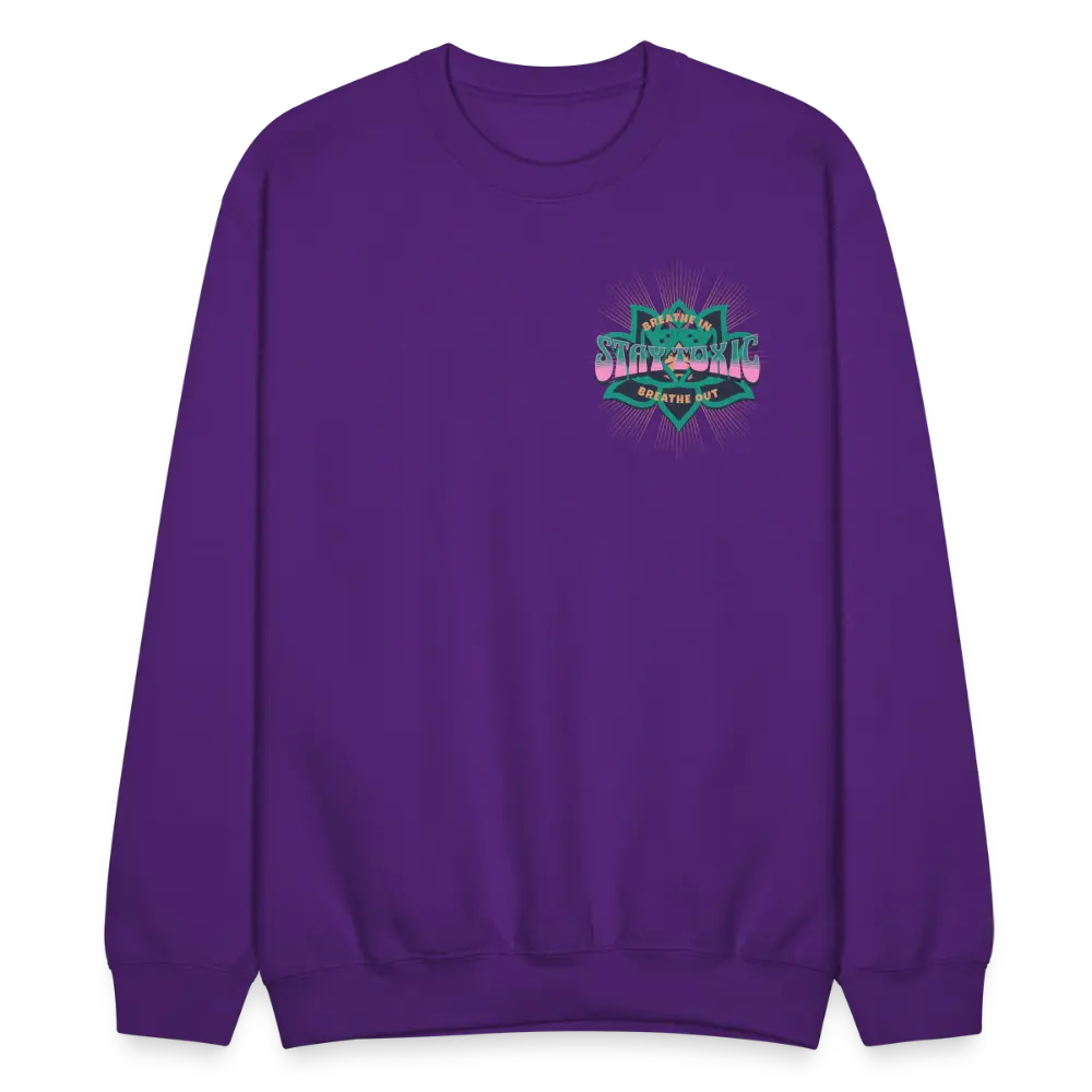 Stay toxic Crewneck Sweatshirt - purple